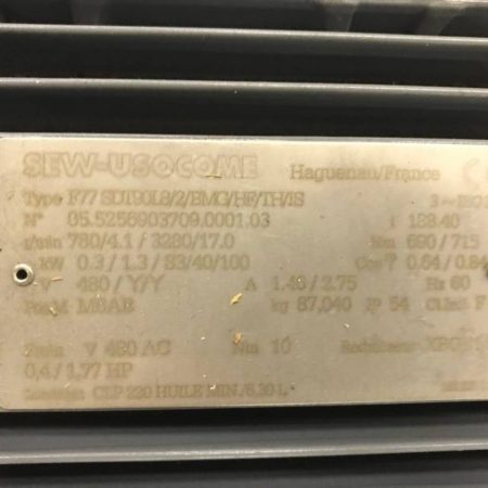 پلاک الکتروگیربکس آویز شافت ۵۰ SEW مدل F77